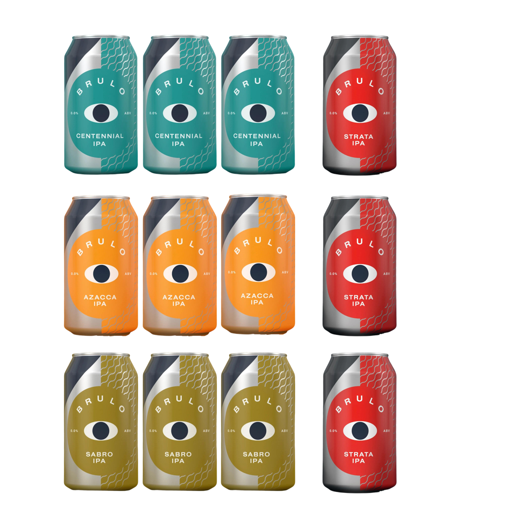 Alcohol Free Brulo Brewing Single Hop Series Mixed Case - Alcohol Free 0.0%