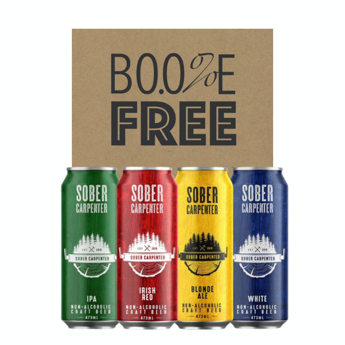 Alcohol Free Sober Carpenter Mixed Case - 0.5%