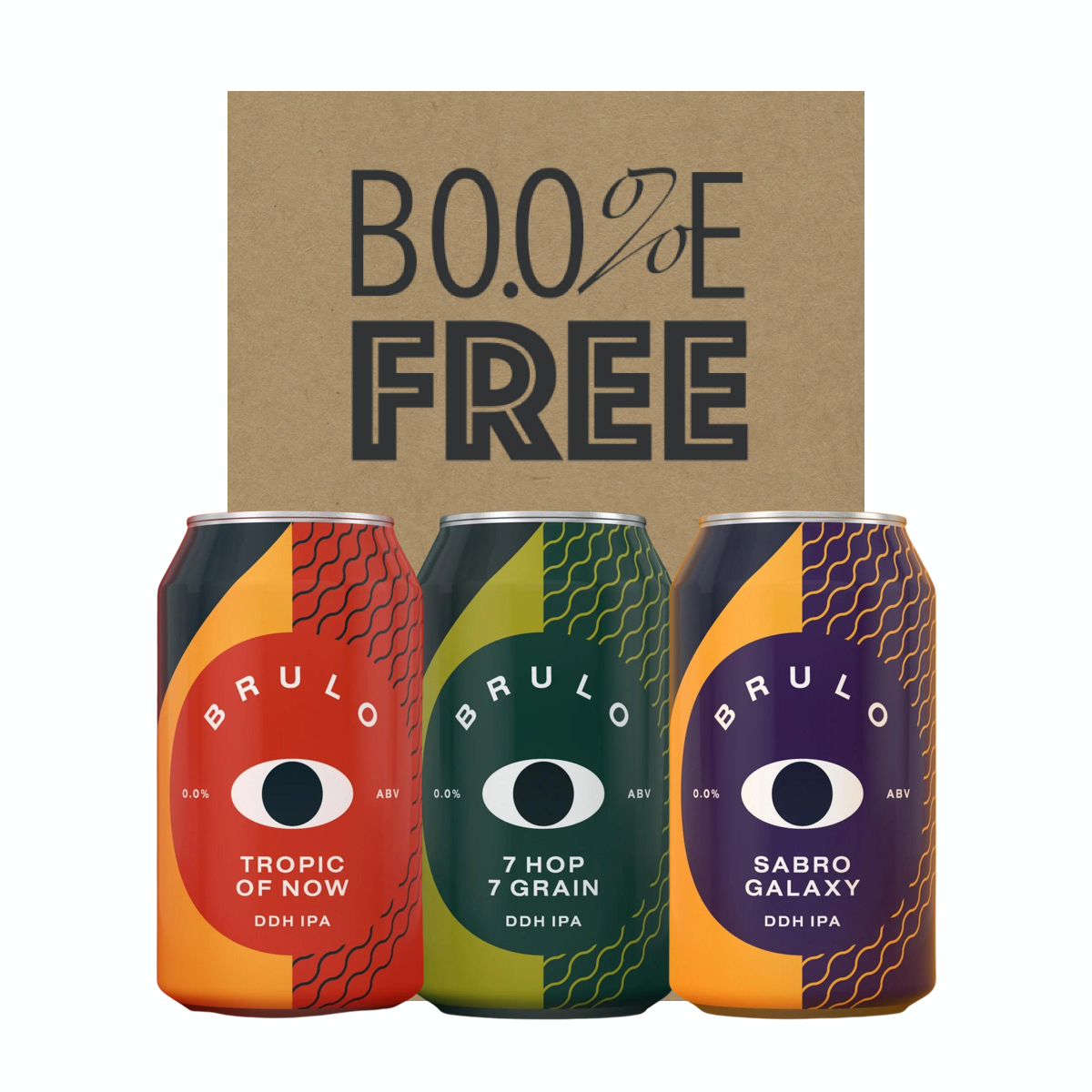 Alcohol Free Brulo Brewing Double Hop Series Mixed Case - Alcohol Free 0.0%