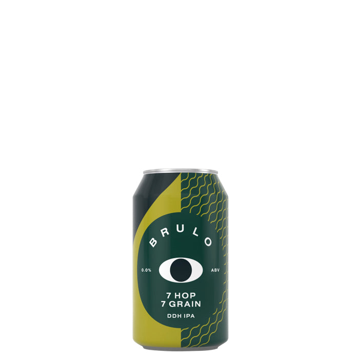 Brulo 7 Hop 7 Grain DDH Alcohol Free IPA 330ml Can
